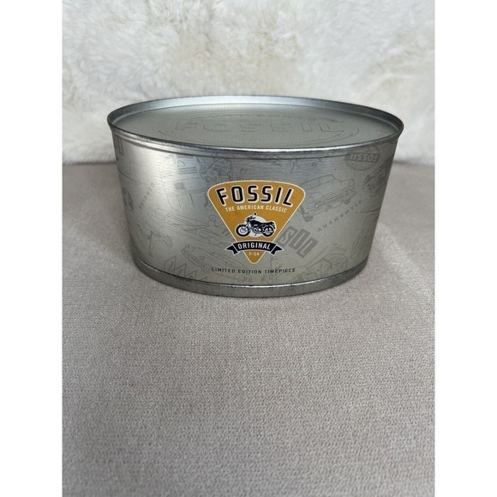 Collectible Vintage Fossil Limited Edition Motorcycle Desk Clock